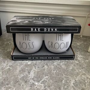 Brand new, unused, stemless wine glasses